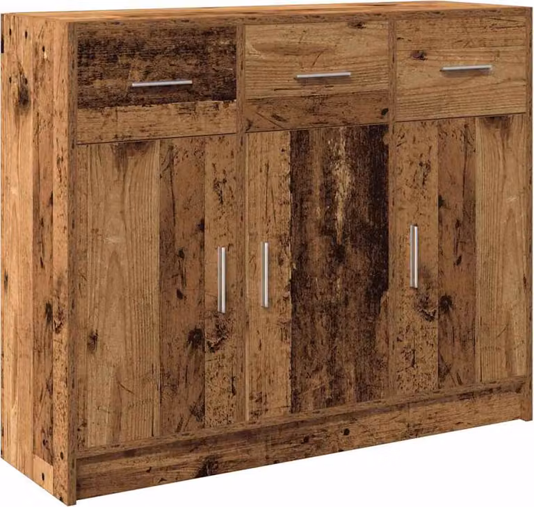 Credenza Legno Antico 91x28x75 cm in Legno Multistrato