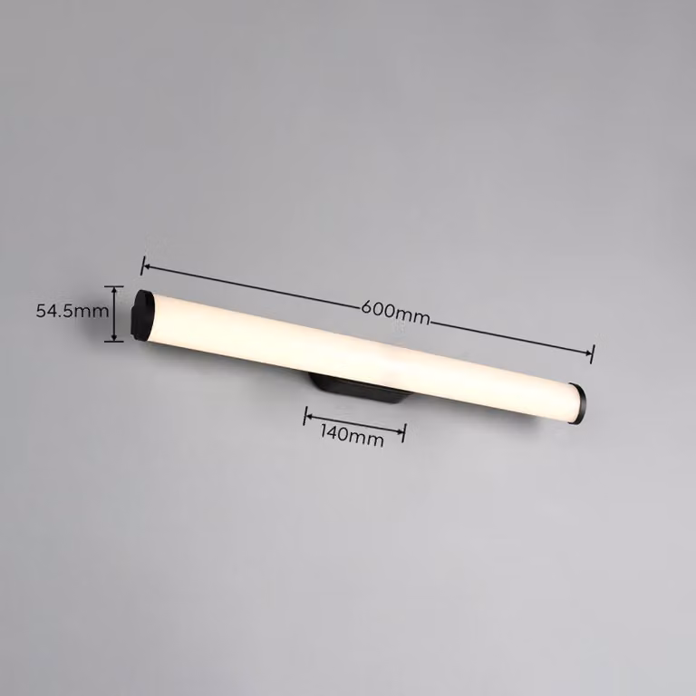 Trio Lighting Applique da parete Ernesto, Nero, Bagno, Metallo, Moderno, Applique
