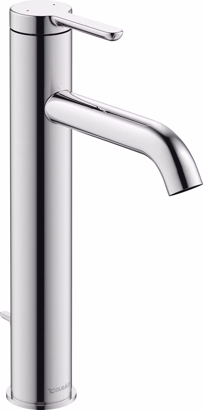 Duravit C.1 Mitigeur monocommandé pour lavabo L, avec garniture découlement, saillie 136mm, C11030001010, C11030001010
