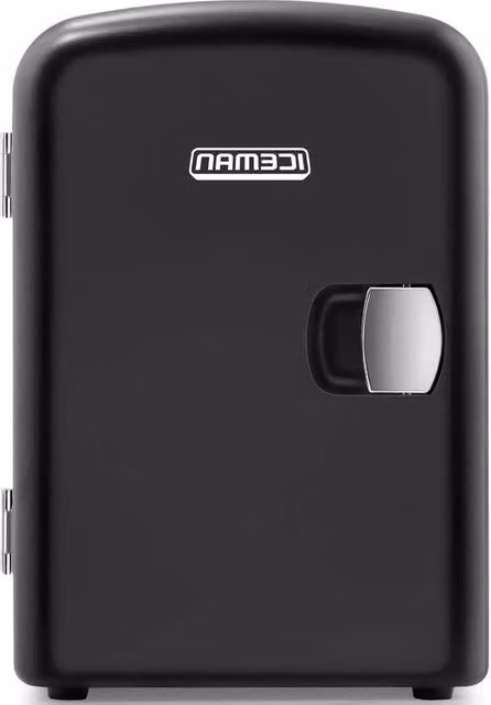 Mini frigorifero portatile - Raffreddamento e riscaldamento - Leggero - 4L - 6 bottiglie - Snack cosmetici - Trucco - Alimentazione AC/DC - Casa - Auto - Camera da letto