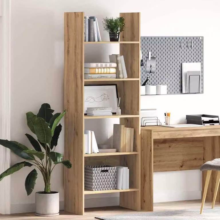 Libreria in legno di quercia, dimensioni 60 x 35 x 180 cm