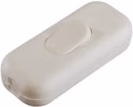 Interruttore a bilanciere Poly Pool per cavo elettrico bianco in plastica 2A 250V