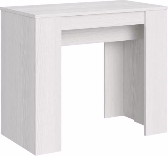Consolle allungabile 90x48/204 cm Basic Small bianco frassino