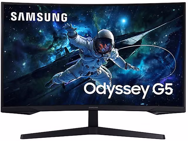 Samsung Odyssey G5 G55C Monitor Gaming Curvo 32 pollici QHD 165 Hz Nero – 1