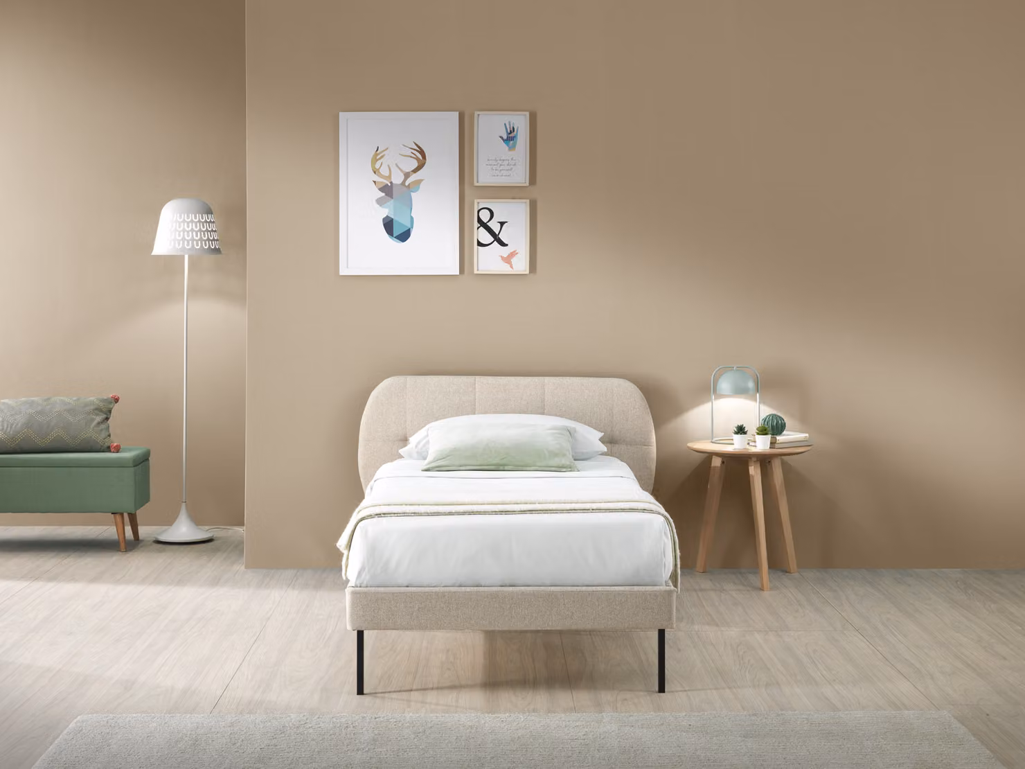 Letto MADRID 90 x 200 cm Beige