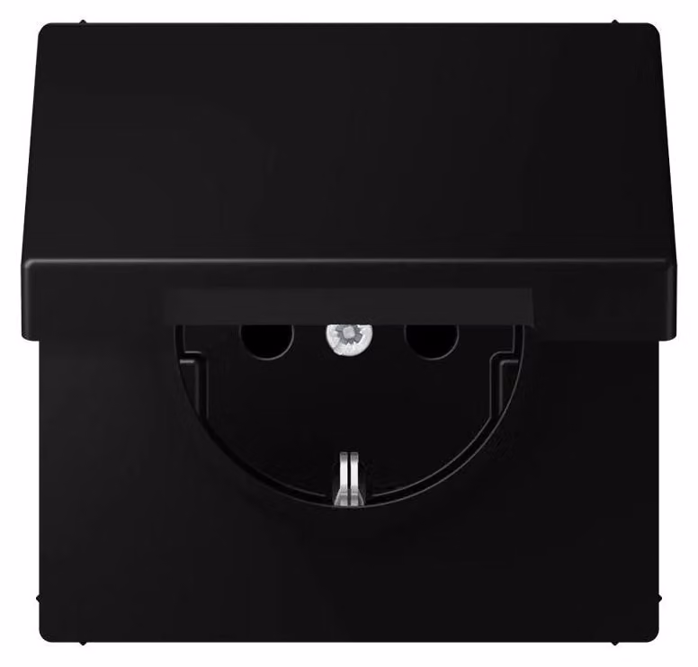JUNG LS 1520 BFKL SWM Steckdose Typ F Schwarz (LS1520BFKLSWM)