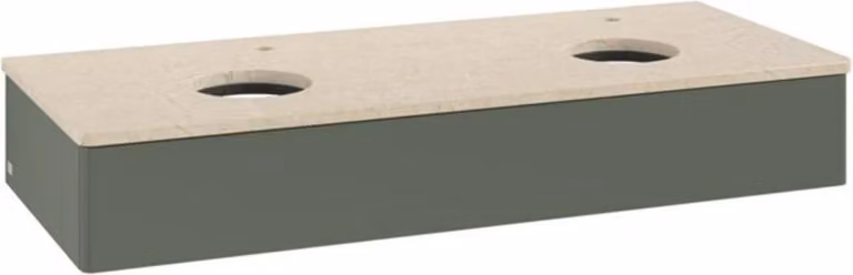 V&B Mobiletto senza struttura frontale, con illuminazione Antao 120x19x50cm, HL, WBP botti., le g. m Lac