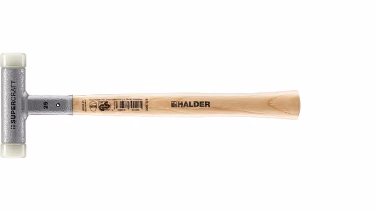 Mazza Halder soft-face 300g lunghezza totale 305mm diametro testa 25mm non rilegata - 3366025