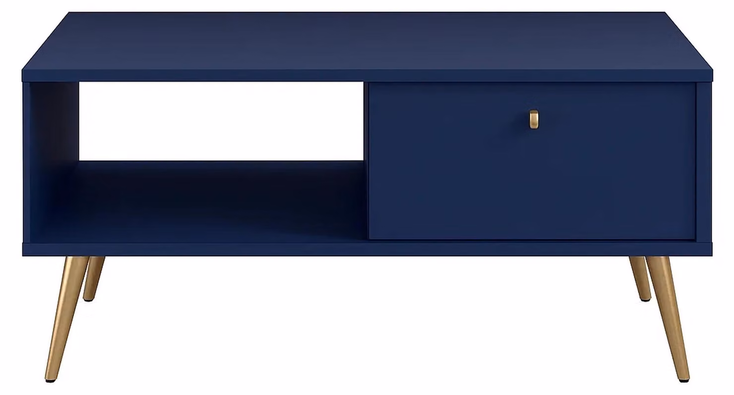raumhirsch, tavolino da caffè, blu scuro, 87 x 43,2 x 66 cm