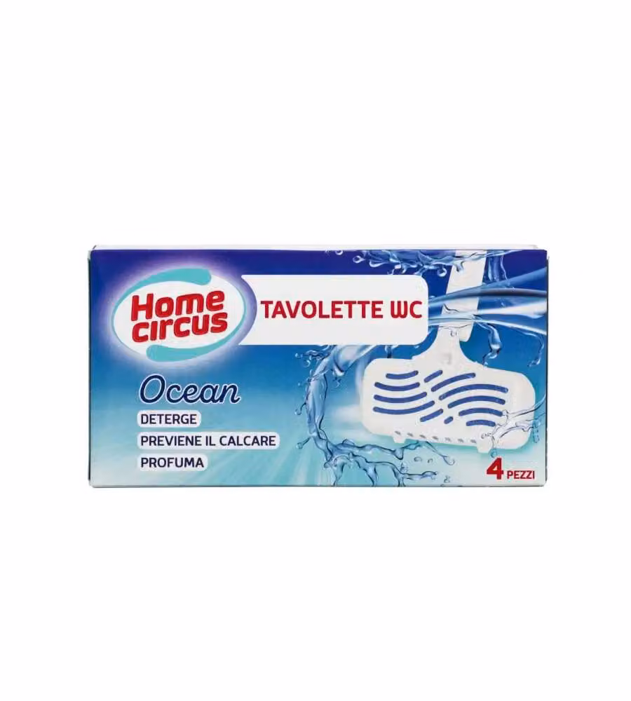 Tavoletta Detergente igienizzante per WC Home Circus Ocean 4 pezzi