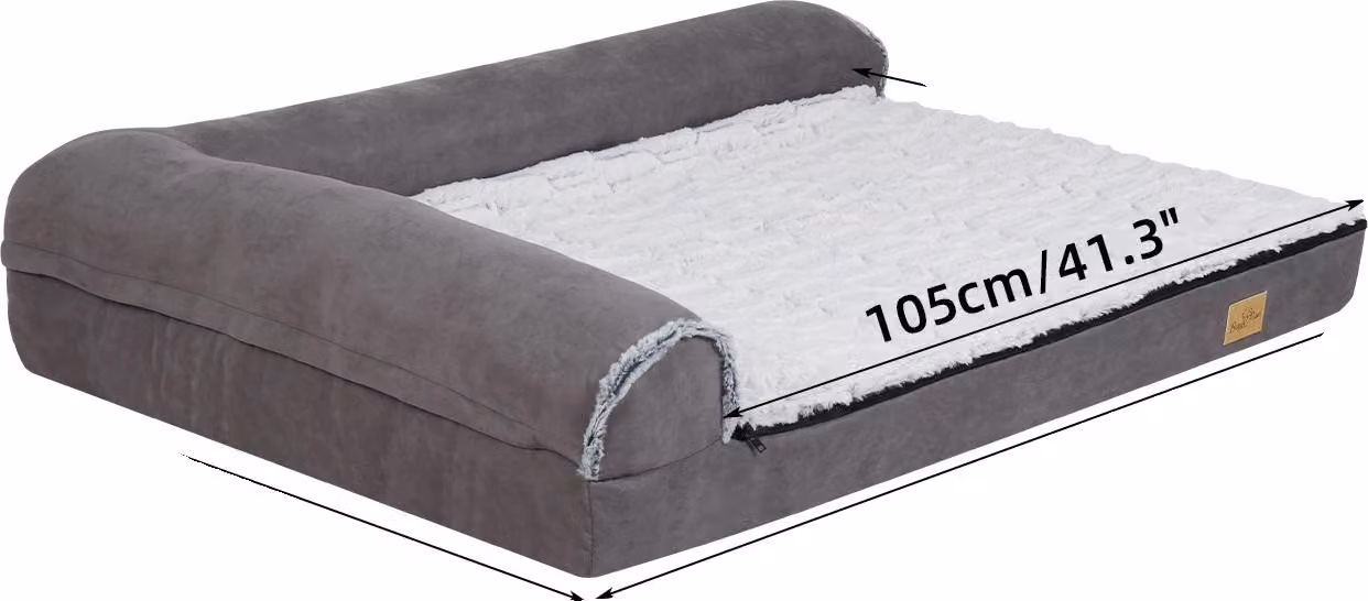 Letto per cani, in memory foam, sfoderabile e lavabile, XL