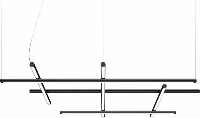 Lampada a sospensione LED Panzeri Hilow con regolazione altezza e dimmerazione in metallo disponibile in bianco, nero, bronzo, oro/ottone e titanio