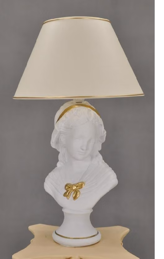 Antik Stil Büste Leuchte Tischlampe Tischleuchte Lampe Lampen Leuchten Tisch
