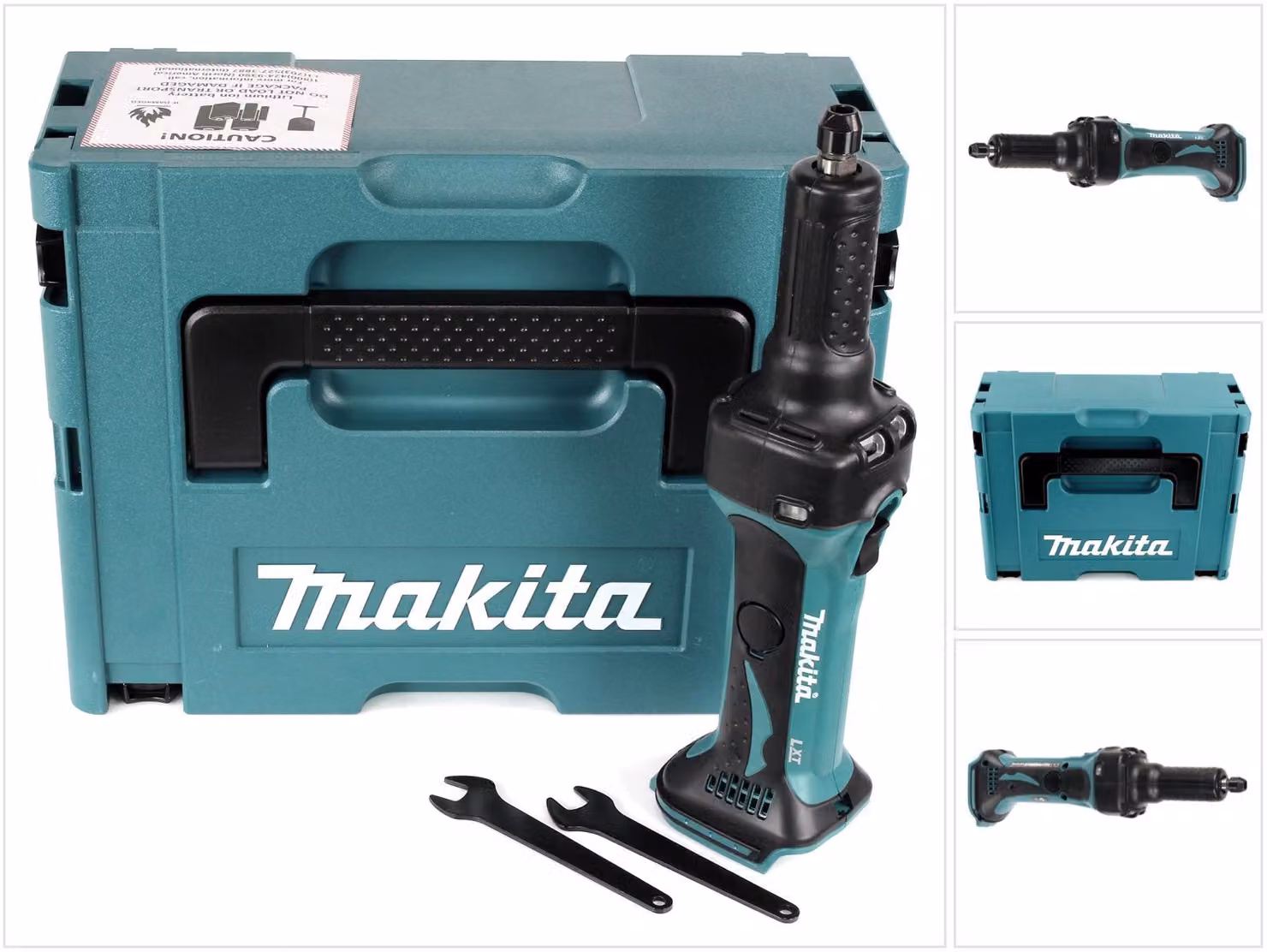 Makita DGD 800 ZJ 18 V Smerigliatrice diritta in valigetta Makpac - senza batteria, senza caricatore