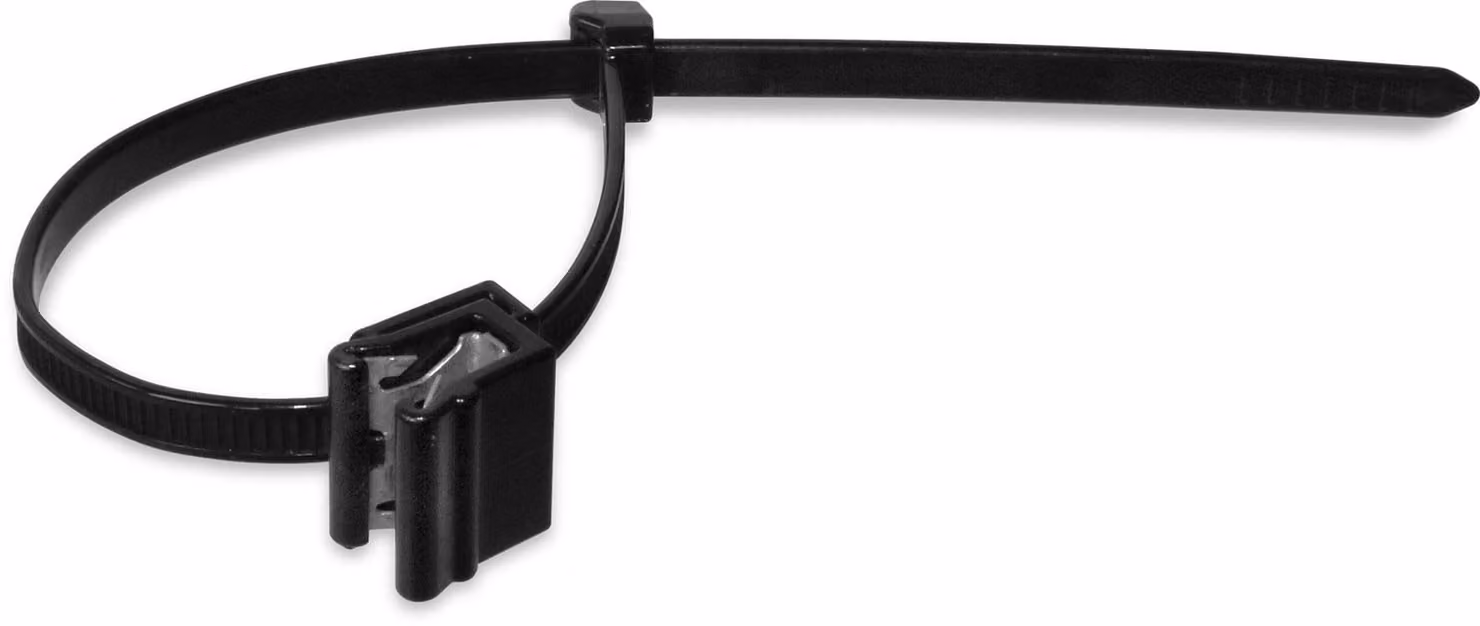 K2 Systems 2002870, fascette, poliammide, nero, sistema K2 BasicRail, sistema K2 Dome 6, sistema K2 Dome Zero, sistema K2 InsertionRail, K2 MiniRail..., 3 g, 100 pezzi