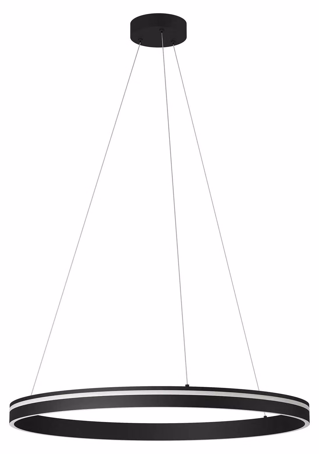 VALDIS SU LED, forma circolare, Ø79,3, altezza 120 cm, colore nero