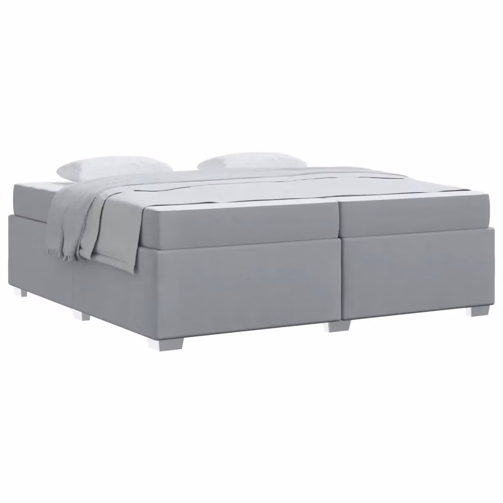 Struttura letto moderna vidaXL in tessuto grigio L/P: 200 x 200 cm – 2