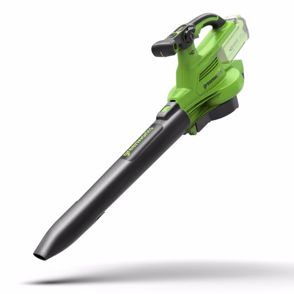 Soffiatore e aspiratore per foglie Greenworks 40V verde senza batteria