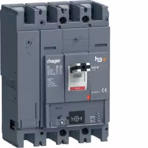 Hager, interruttore di potenza h3+ P630 Energy 4x250 A 50 kA HMW251NR