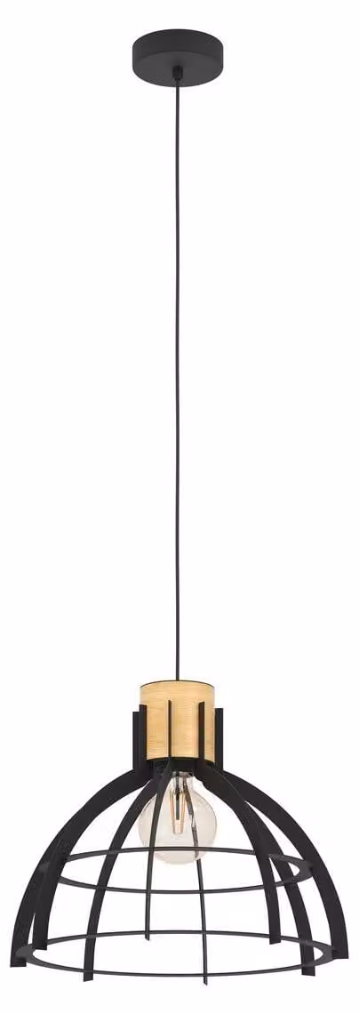 Eglo 43769 STILLINGTON E27 lampada a sospensione Ø415mm nero marrone