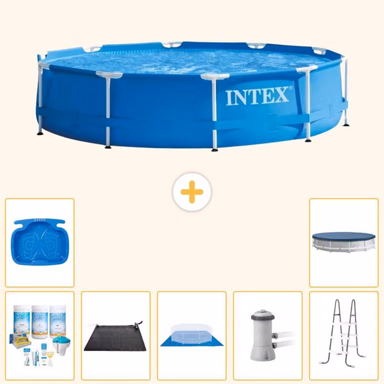 Piscina fuori terra a struttura - 366x76 cm - 8 pezzi - Modello S20434