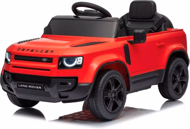Macchina Elettrica per Bambini Land Rover Defender Small 12V con Telecomando Rosso
