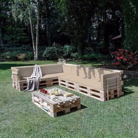 cuscino per divani modulari, cuscino per pallet