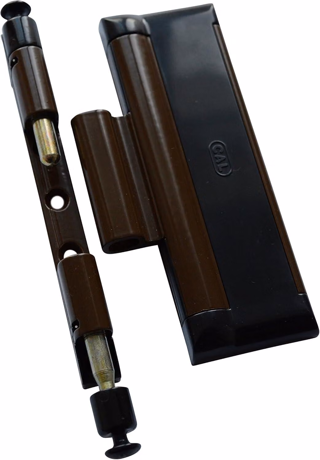 Sistema di sicurezza per finestre e porte, protezione contro le intrusioni, colore marrone e nero, serratura in acciaio, per porte finestre