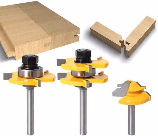 Kit professionale per la levigatura del legno ad alte prestazioni, con sistema di lavorazione verticale, realizzato Acciaio al carbonio, ideale per lavori di falegnameria di alta qualità.