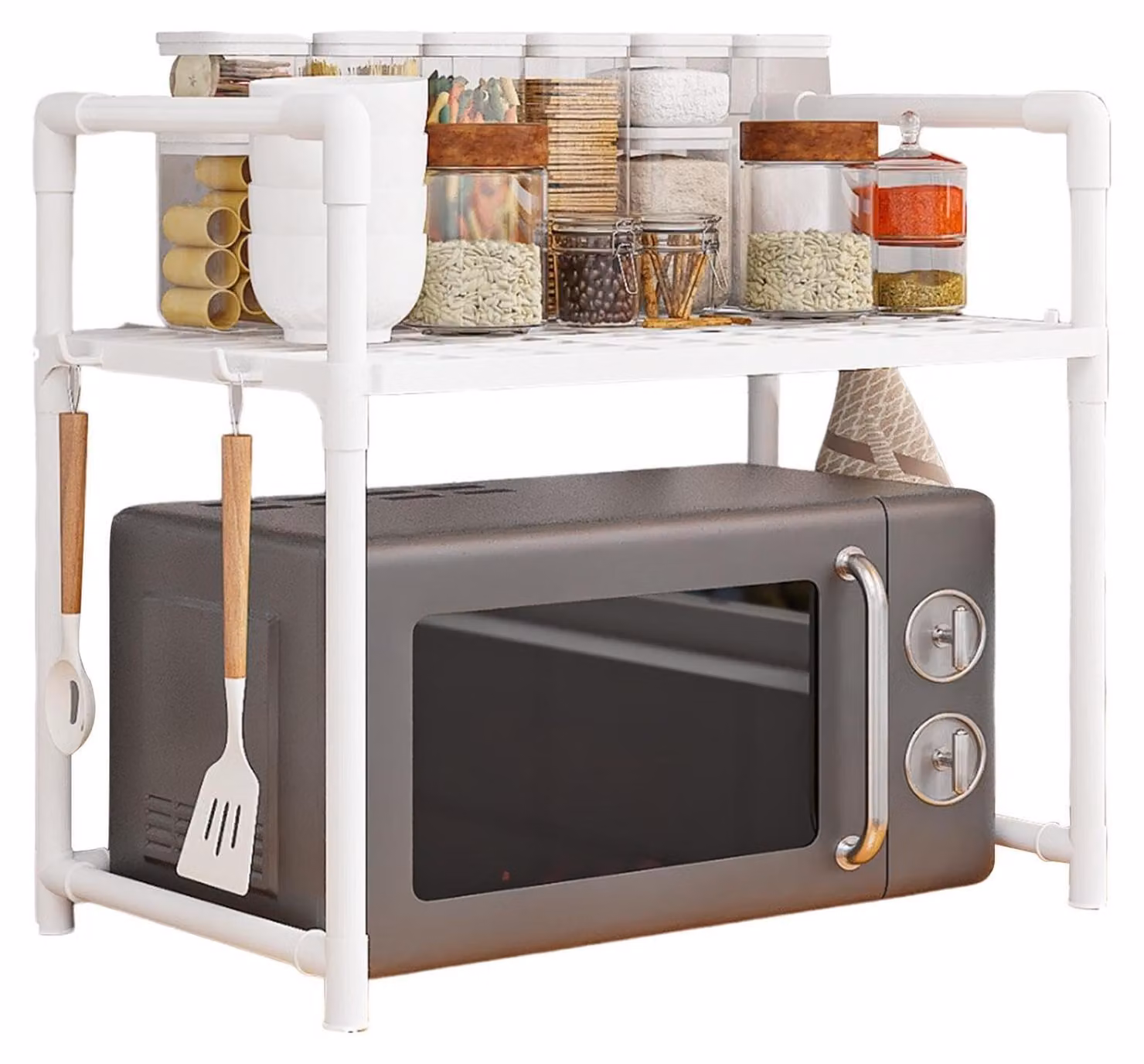 Piatto girevole magnetron con ganci, ideale per la cucina