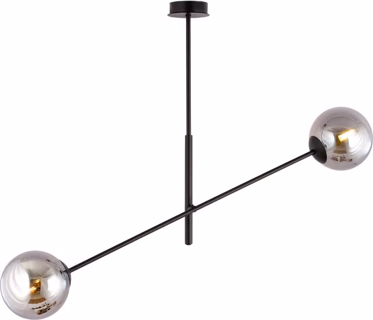 Lampada a sospensione Emibig 2xE14 40W LINEAR 2 NERO/GRAFITE 1167/2