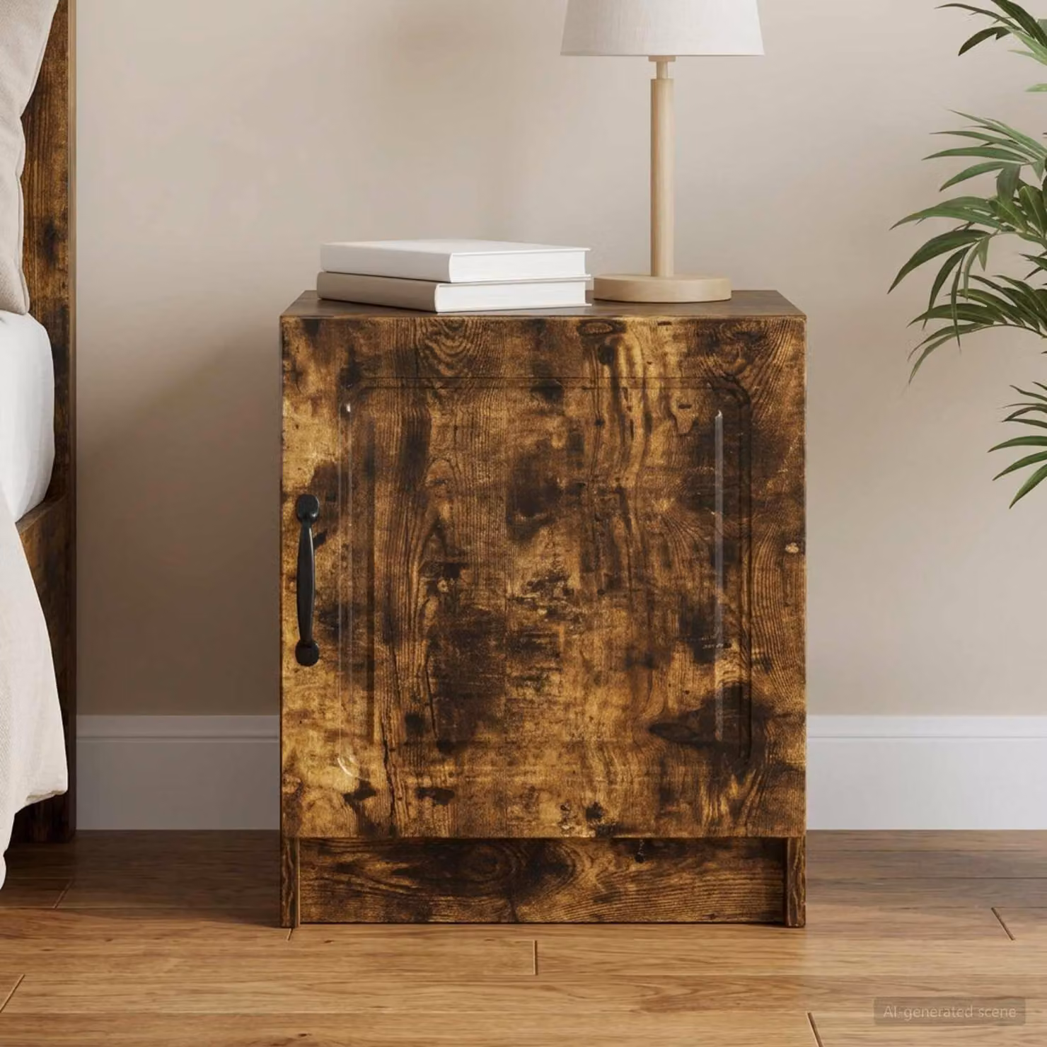 Armadio da Notte vidaXL in Rovere Fumo, L 43 cm x P 34,5 cm x H 47 cm