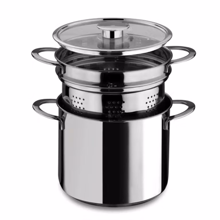 Cuocipasta in acciaio inox per induzione linea Gourmet, 22cm