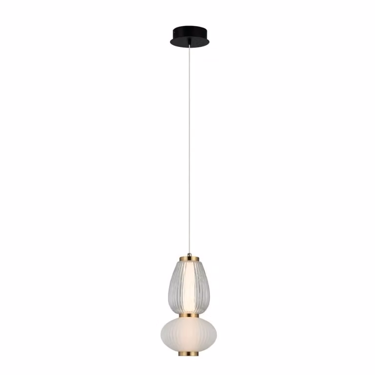 Lampada a sospensione a LED, 8W, modello GASTEL PND-74937-2-BK, marca Italux