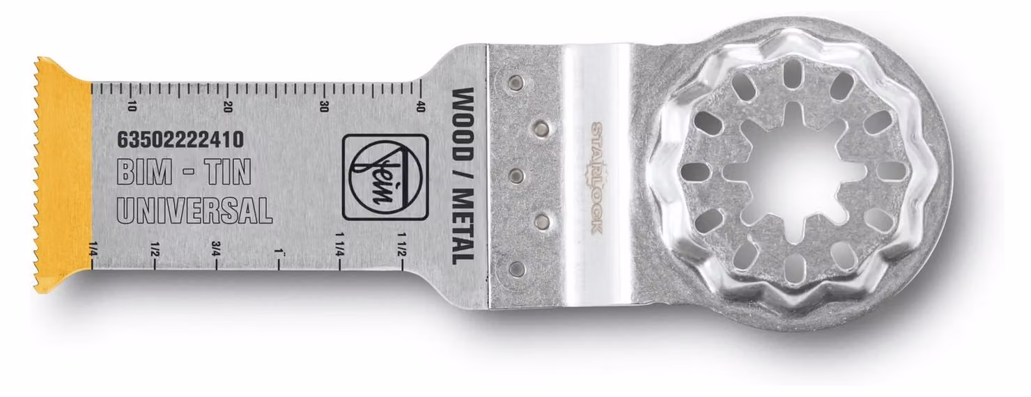 Lama bi-metallica Fein E-Cut con rivestimento TiN, lunghezza 55 mm, larghezza 28 mm, confezione da 1 | 63502222410
