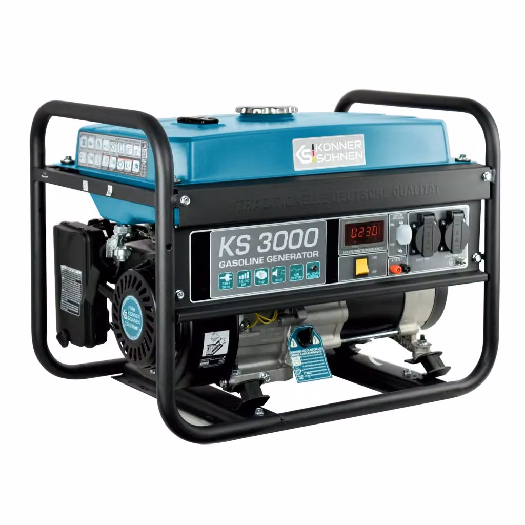 Generatore a benzina Könner & Söhnen KS 3000 in acciaio nero e blu – 2