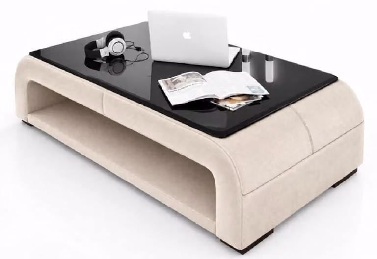 Ledertisch Couchtisch Glastisch Sofa Beistell Tisch Tische Couchtische Leder