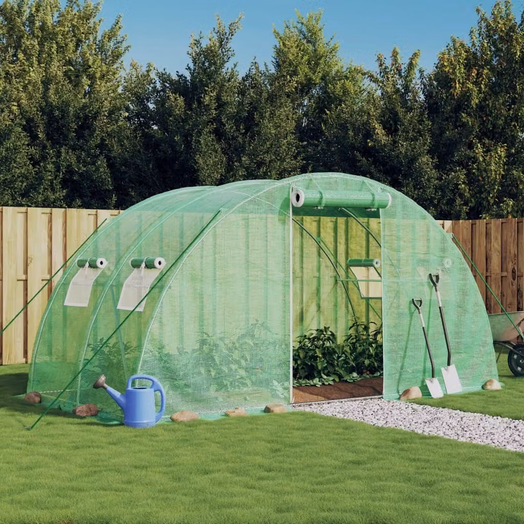 The Living Store Serra con struttura in acciaio Verde 8 m² 4x2x2 m