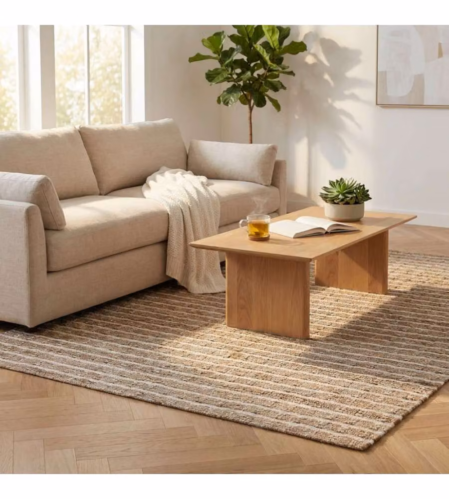Cosma Tappeto Gerard in Lana Avorio 160x230 cm Rettangolare Moderno