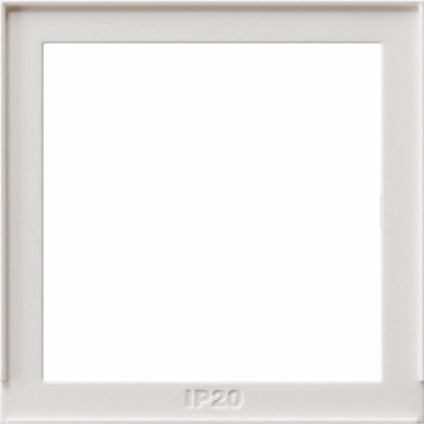 Cornice adattatrice Gira, TX_44, per Sys55 Comp., bianco puro, 1 pz.