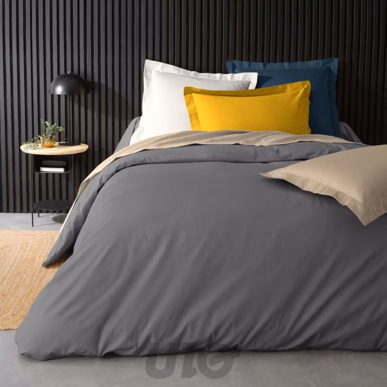 Copripiumino - Douceur d'Intérieur - Percale - Cotone - 260x240 cm - giallo