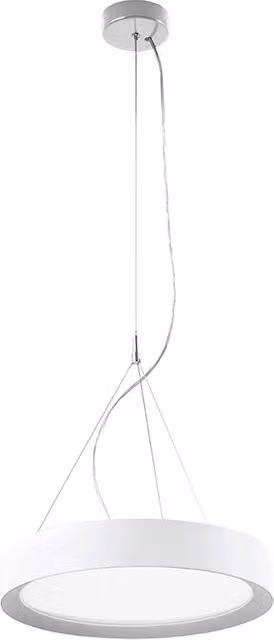 PLATE – Lampada a Sospensione LED 30W IP40 CRI90, CCT Switch 2700-3000-4000K, Struttura in Alluminio Bianco - Rossini Illuminazione