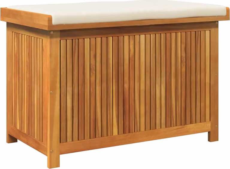 Scatola Cuscini da Esterno 90x50x60,5 cm Legno Massello Acacia