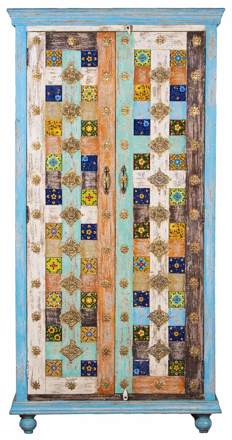 Armadio in legno con 2 ante, dimensioni 100x45x195 cm, disponibile in diversi colori