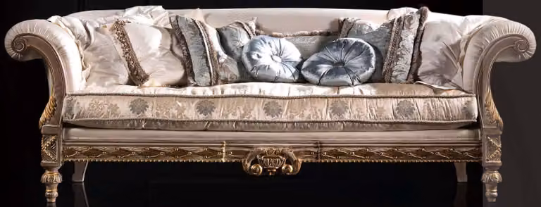 Chesterfield Klassischer Dreisitzer Sofa Wohnlandschaft Textilsofa 3 Sitz couch