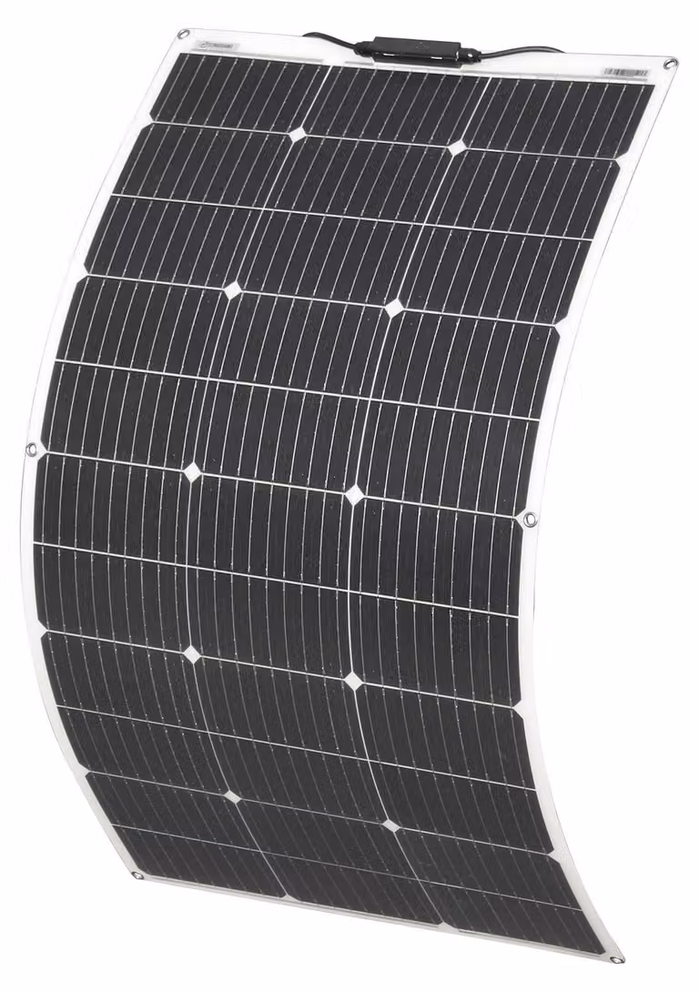 Pannello solare flessibile da 100 Watt - 97x53 cm, in polimero - Soluzione energetica leggera per uso esterno