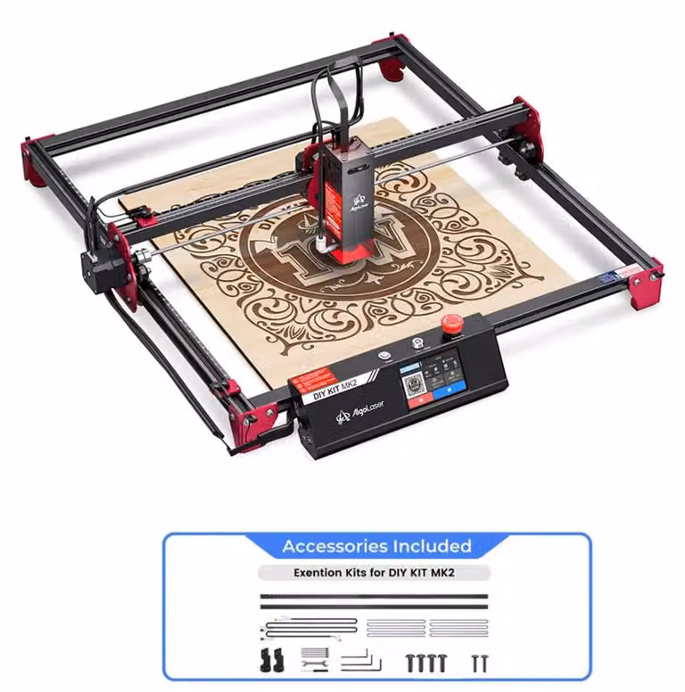 Macchina per incisione laser da 10W - Tagliatrice laser con touchscreen da 3,5 pollici e Wi-Fi - dimensioni area di lavoro 400x435 mm