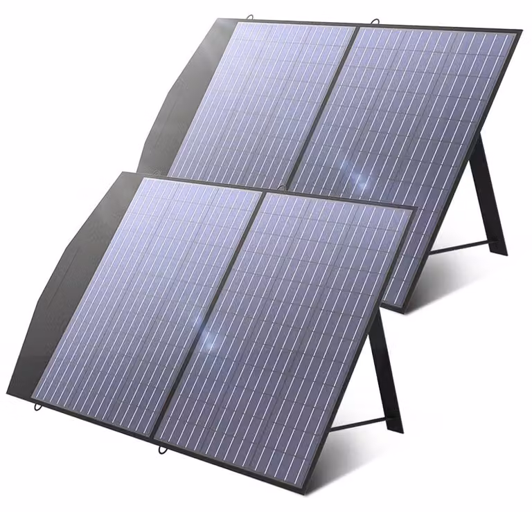 Pannello solare da 200W - Pannello solare pieghevole - Caricabatterie solare - Pannello solare per campeggio - Pannello solare portatile