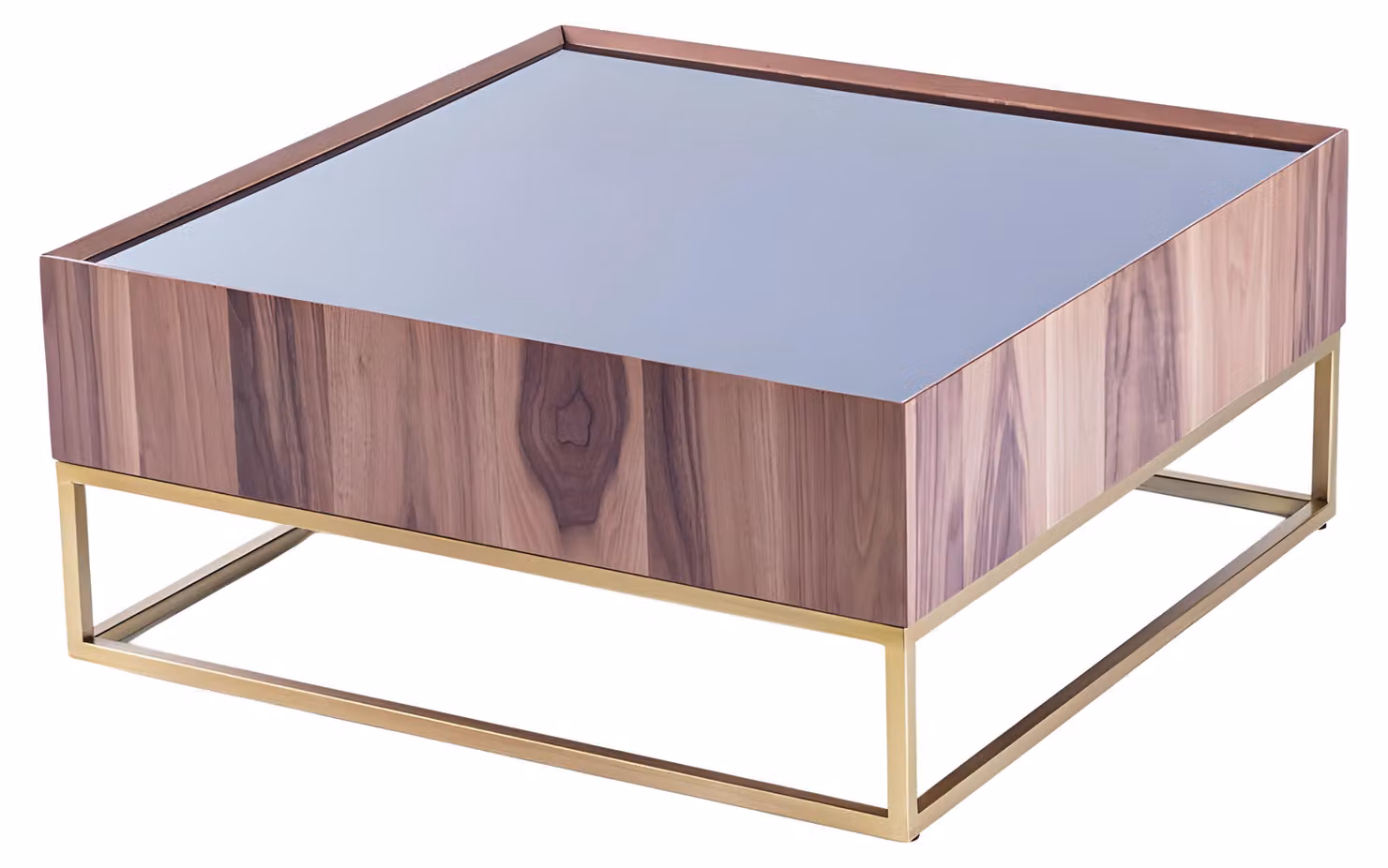 Eleganter Beigefarbener Couchtisch aus Holz im Modernen Design