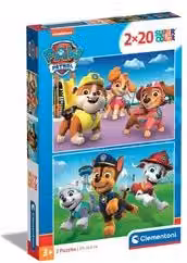 Puzzle Clementoni Paw Patrol Super Color 20 pezzi multicolore L: 27 cm, P: 18,5 cm